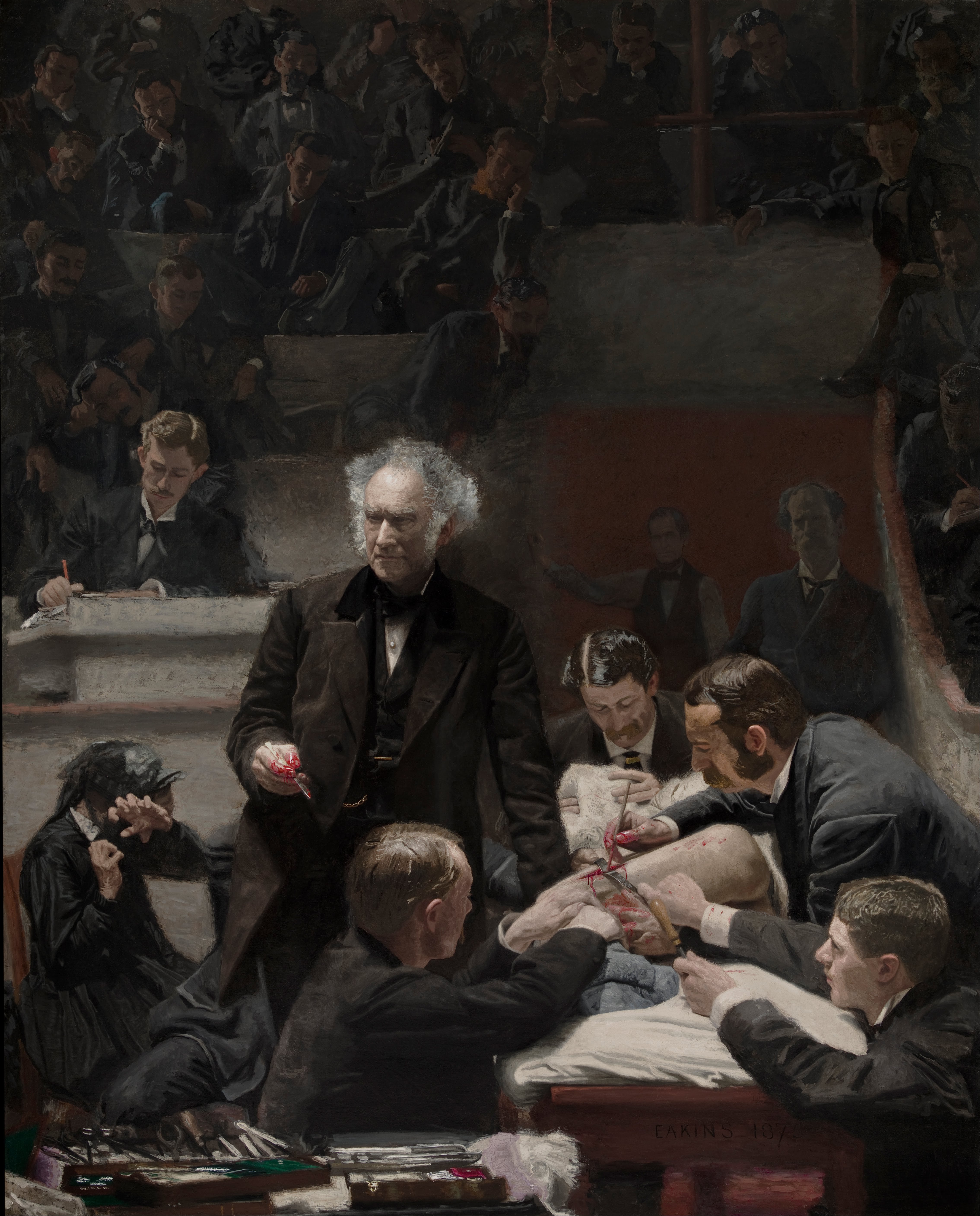 Thomas Eakins, American-Portrait of Dr. Samuel D Gross (The Gross Clinic) - Google Art Project