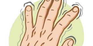 trembling left hand