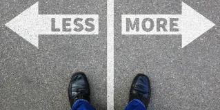less or more