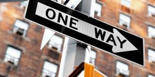 one way