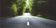 on the road