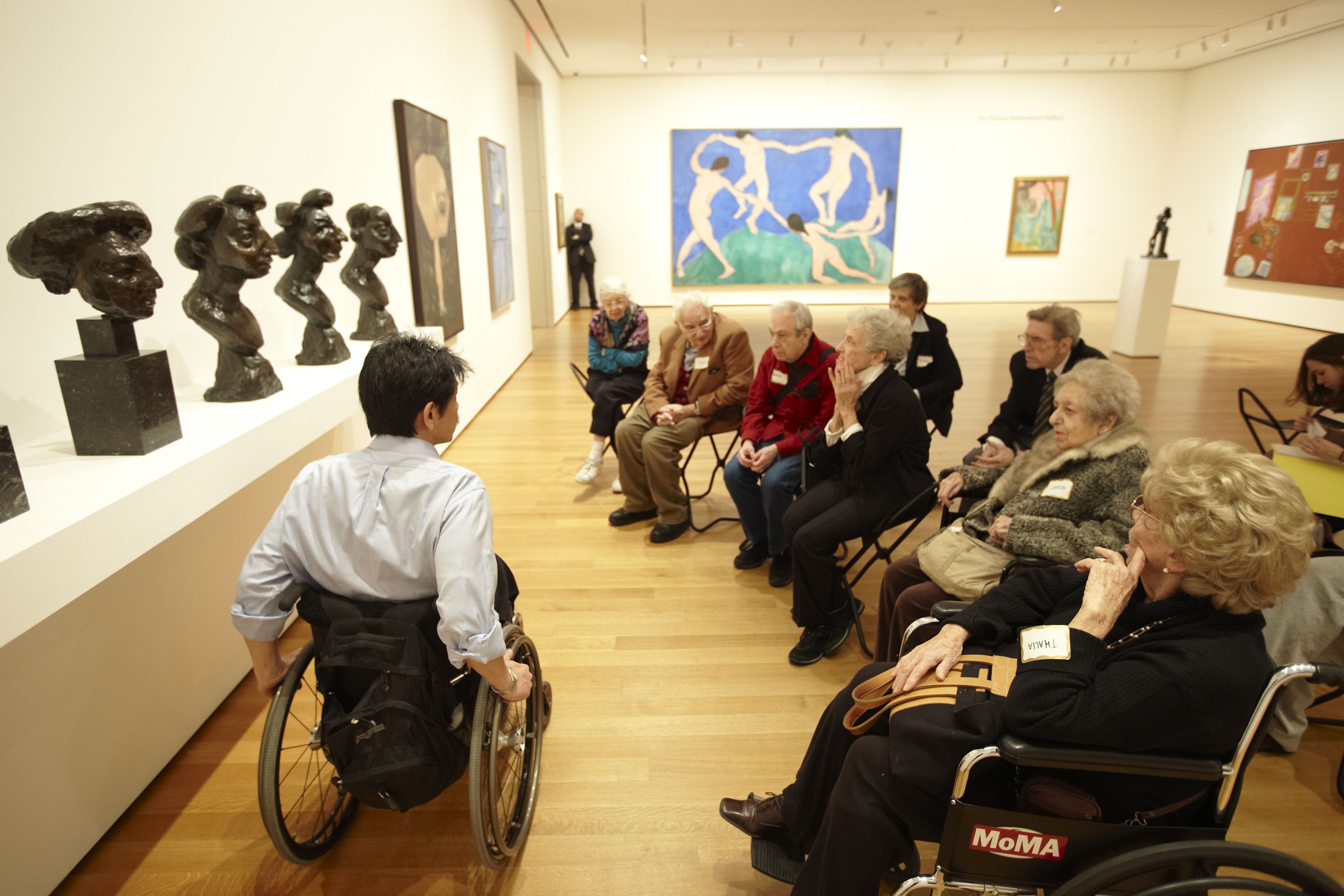 Photograph of the Meet Me at MoMA program