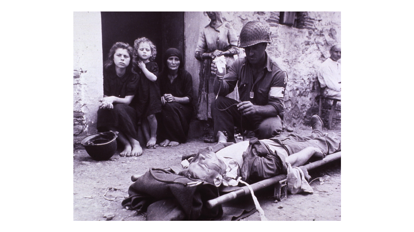 Wounded Soldier in Sicily